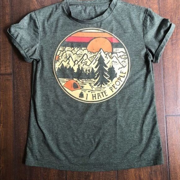 Unbranded I Hate People T-Shirt - Picture 2 of 4